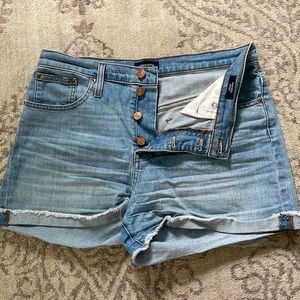 J Crew High Rise Denim Shorts